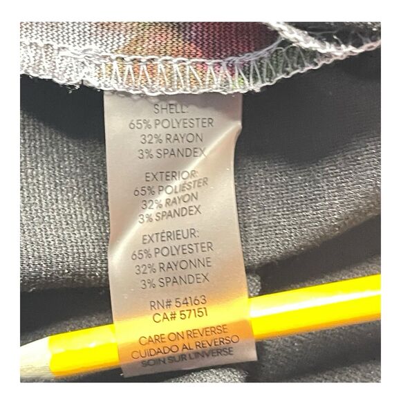 Calvin Klein Women’s Size 12 Smoke Gray Red Floral Sheath Dress Elegant Workwear - Picture 7 of 8